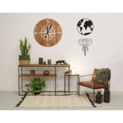 Fauteuil En Cuir De Buffle Et Métal -Wenko Soldes 02f2b762150048ba8b035bf4d2b41693