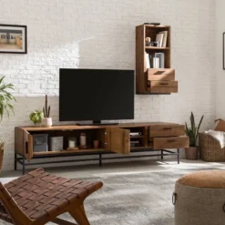 Meuble TV GRASBY 200 Cm - 2 Rangements -Wenko Soldes 1000168568 191126 17373500028 MOOD DETAILS P000000001000168568 mood