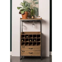 Armoire Bar à Vin Vintage Bois Clair -Wenko Soldes 1000171149 190418 10070300229 MOOD GALLERYIMAGES P000000001000171149 mood