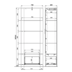 Armoire D’entrée Castera -Wenko Soldes 1000222750 200826 06303600034 SKETCH DETAILS P000000001000222750 sketch