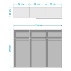 Armoire à Portes Coulissantes Altona 2 -Wenko Soldes 1000265267 210806 16490400153 SKETCH DETAILS P000000001000265267 sketch