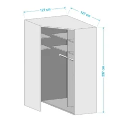 Armoire D’angle SKØP Reflect -Wenko Soldes 1000309532 211209 124907000515 SKETCH DETAILS P000000001000309532 sketch