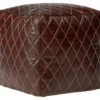 Pouf Carré Marron40x40x40cm