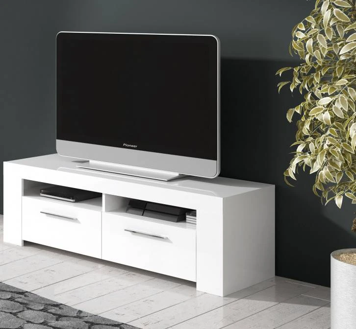 Meuble TV Avec 2 Portes Et 2 Niches 4 Meuble TV Avec 2 Portes Et 2 Niches – Image 4