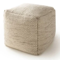 Pouf En Laine Rocco