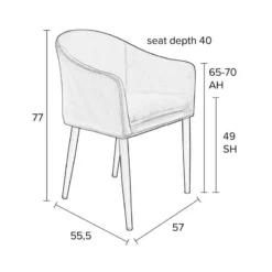 Fauteuil De Table Catelyn -Wenko Soldes 59f82c439bdf4d8ba23dc7b856d96416