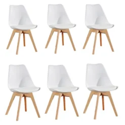 Chaise De Salle à Manger Rétro 6 Pièces