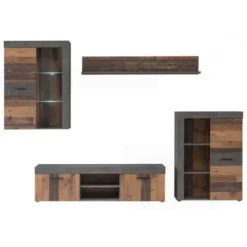 Ensemble Meuble TV Paroi Murale JULIAN -Wenko Soldes 8e45c0e8217b4e0b8a94508d40f027fd