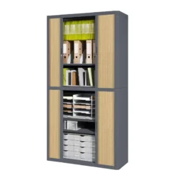 Armoire à Dossiers EasyOffice -Wenko Soldes aktenschrank easyoffice anthrazit buche 204 cm 1751206