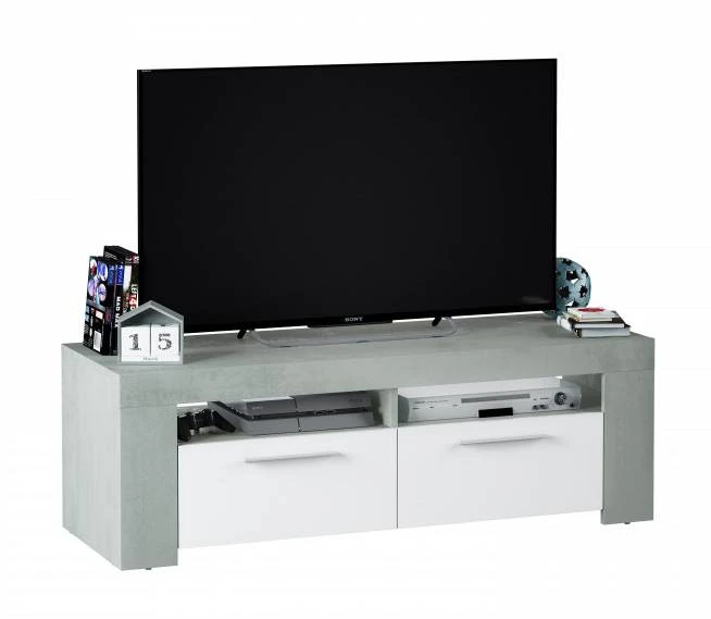 Meuble TV Avec 2 Portes Et 2 Niches 6 Meuble TV Avec 2 Portes Et 2 Niches – Image 6
