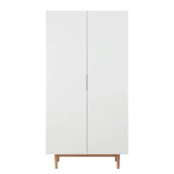 Armoire à Portes Battantes LINDHOLM -Wenko Soldes drehtuerenschrank lindholm mattweiss 103 cm 2 tuerig 4591708