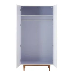 Armoire à Portes Battantes LINDHOLM -Wenko Soldes drehtuerenschrank lindholm mattweiss 103 cm 2 tuerig 4591712
