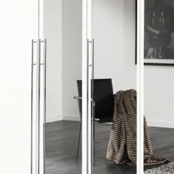 Armoire à Portes Battantes Brooklyn II -Wenko Soldes drehtuerenschrank melva polarweiss spiegel 278231