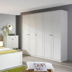Armoire Rosenheim -Wenko Soldes drehtuerenschrank rosenheim alpinweiss 226 cm 5 tuerig 3307881
