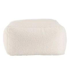 Pouf Carré 53x53cm Tissu Bouclette Blanc -Wenko Soldes fbe42c98911e41c48c551d5a39830bf1