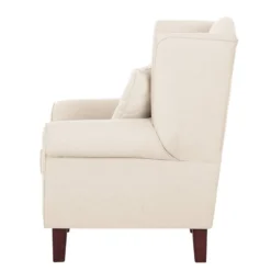 Fauteuil à Oreilles Colmar -Wenko Soldes ohrensessel colmar webstoff mit hocker stoff maka beige 4827304