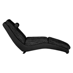 Chaise Longue De Relaxation Carson -Wenko Soldes relaxliege carson kunstleder strukturstoff schwarz 459509