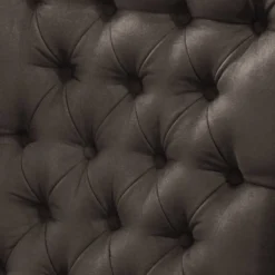 Fauteuil à Oreilles Miscol -Wenko Soldes sessel miscol antiklederlook mit hocker braungrau 4886396