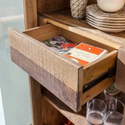 Vitrine Tamati -Wenko Soldes standvitrine tamati pinie massiv 3758552